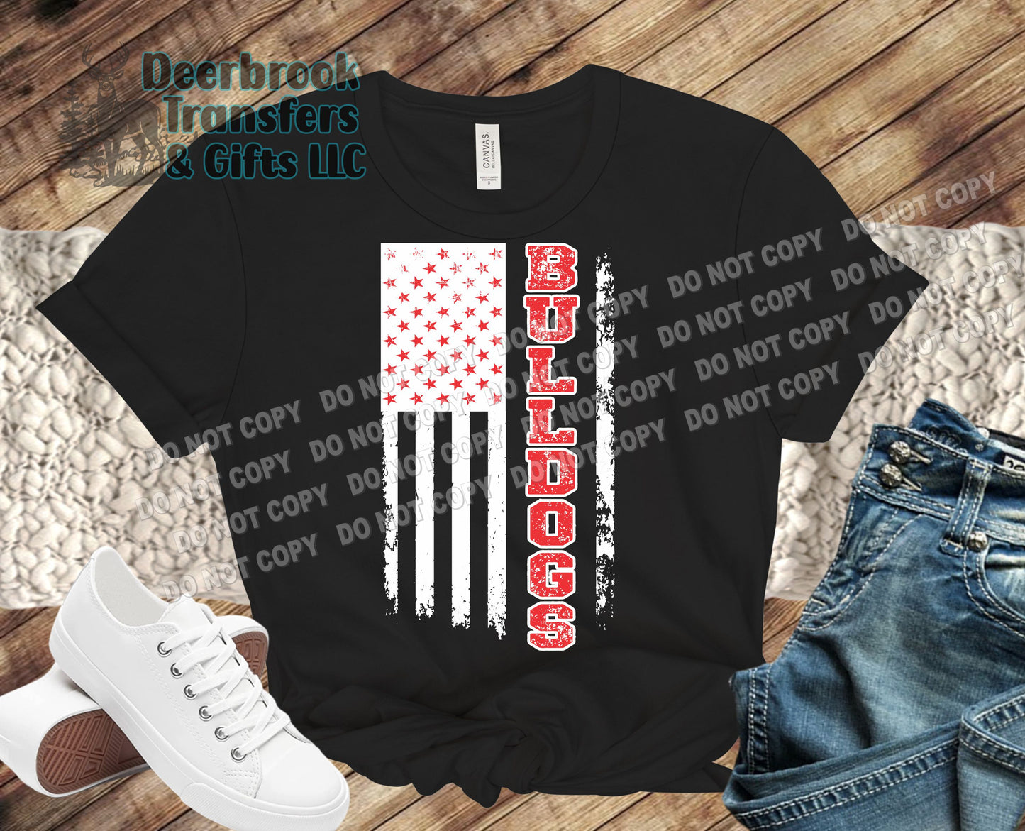 Bulldogs flag shirt