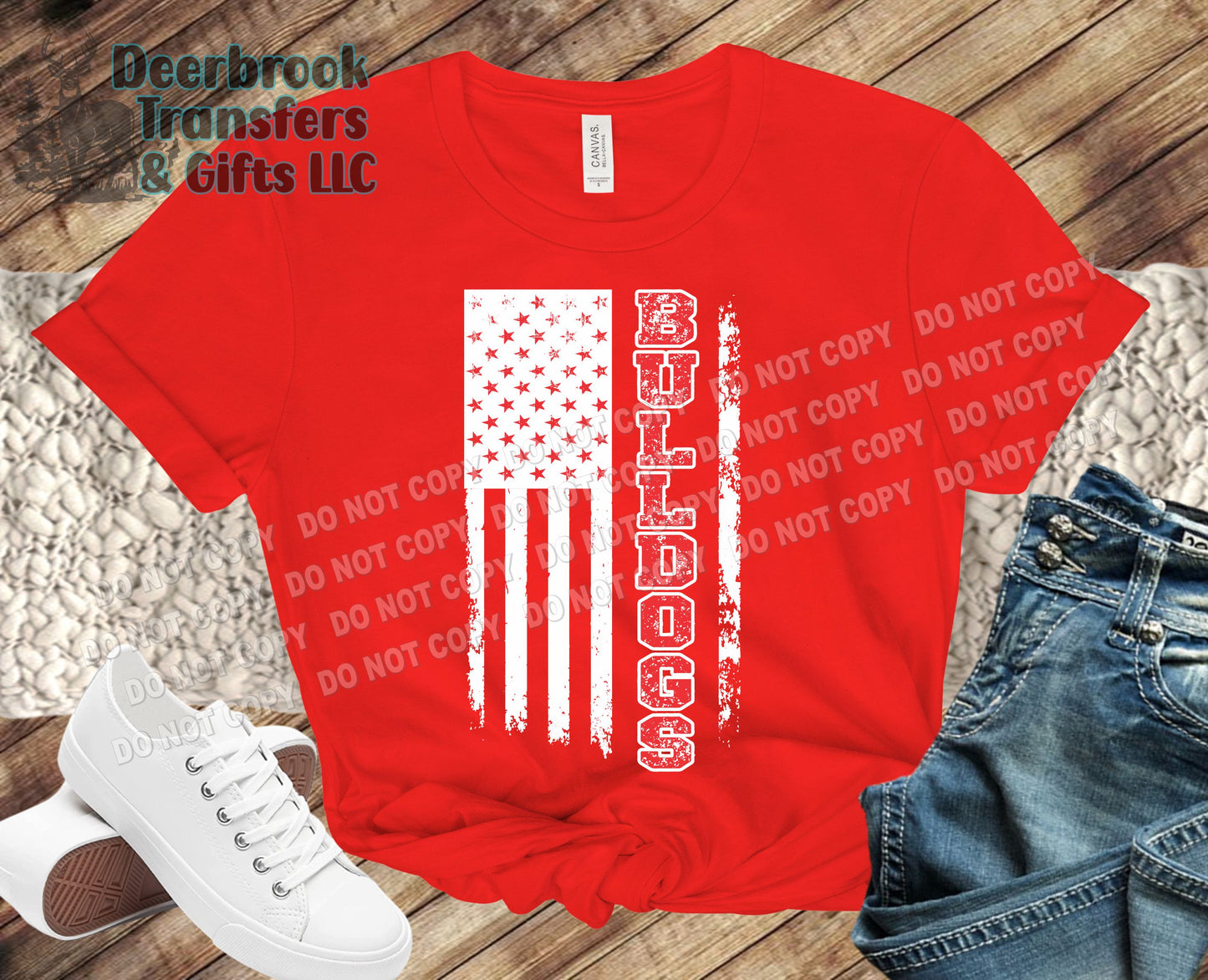 Bulldogs flag shirt