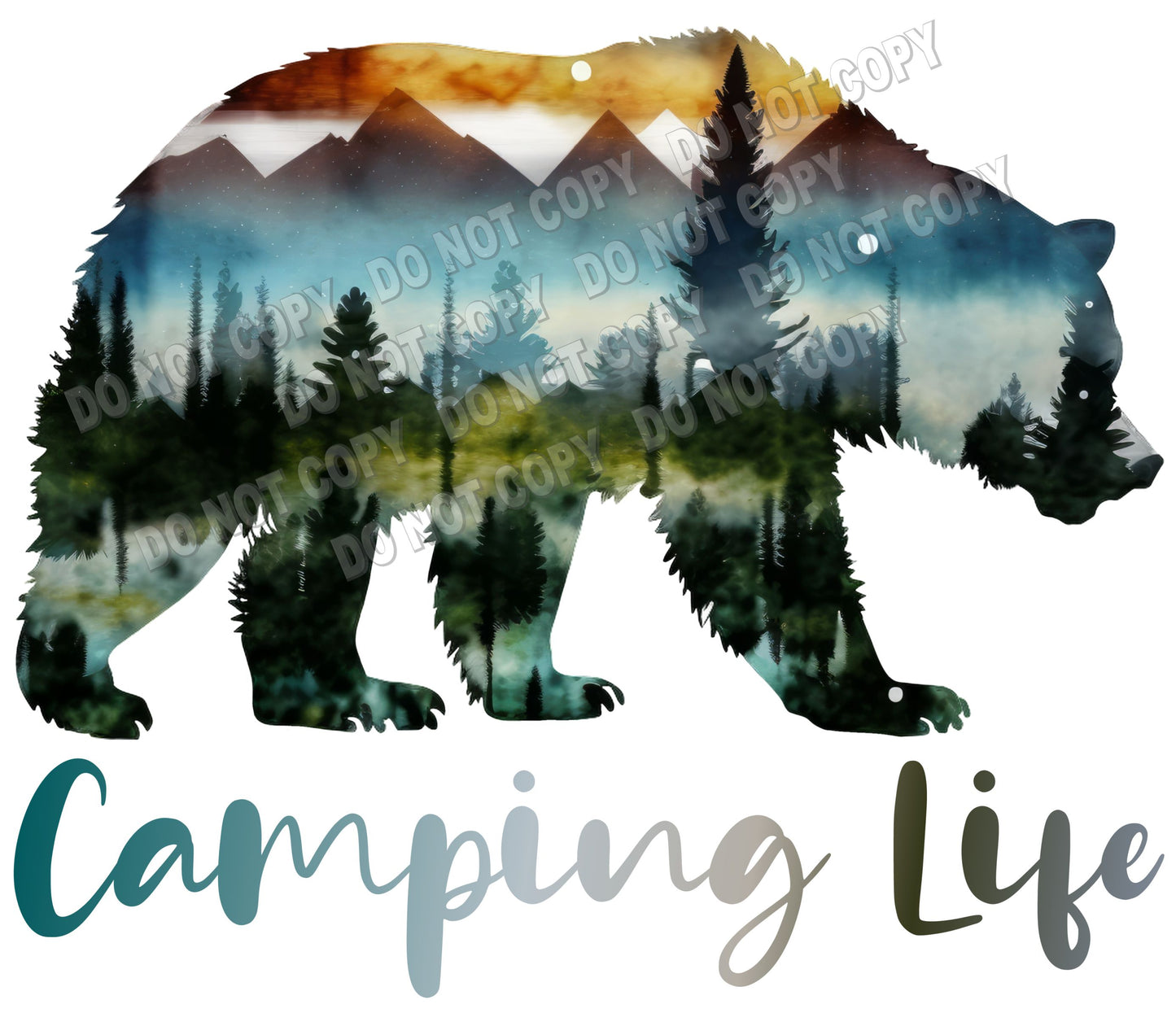 Camping life bear