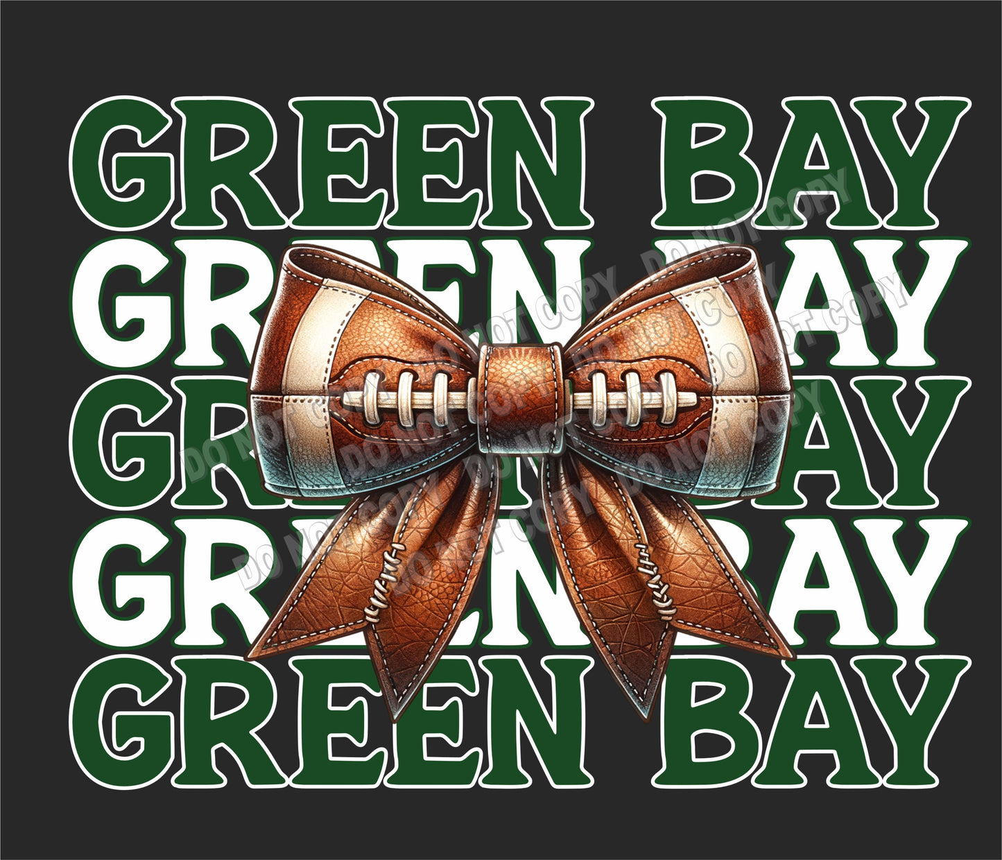 Green Bay Football Custom Bleached Crew Neck gold