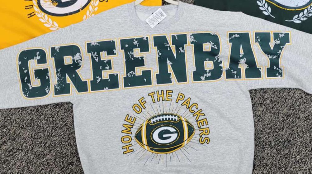Green Bay wingspan crewnecks