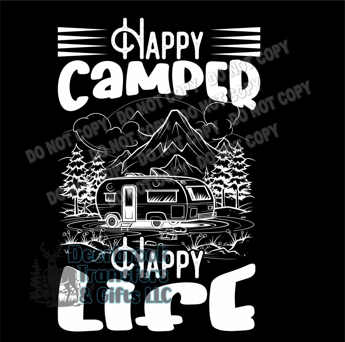 Happy Camper Happy Life transfer