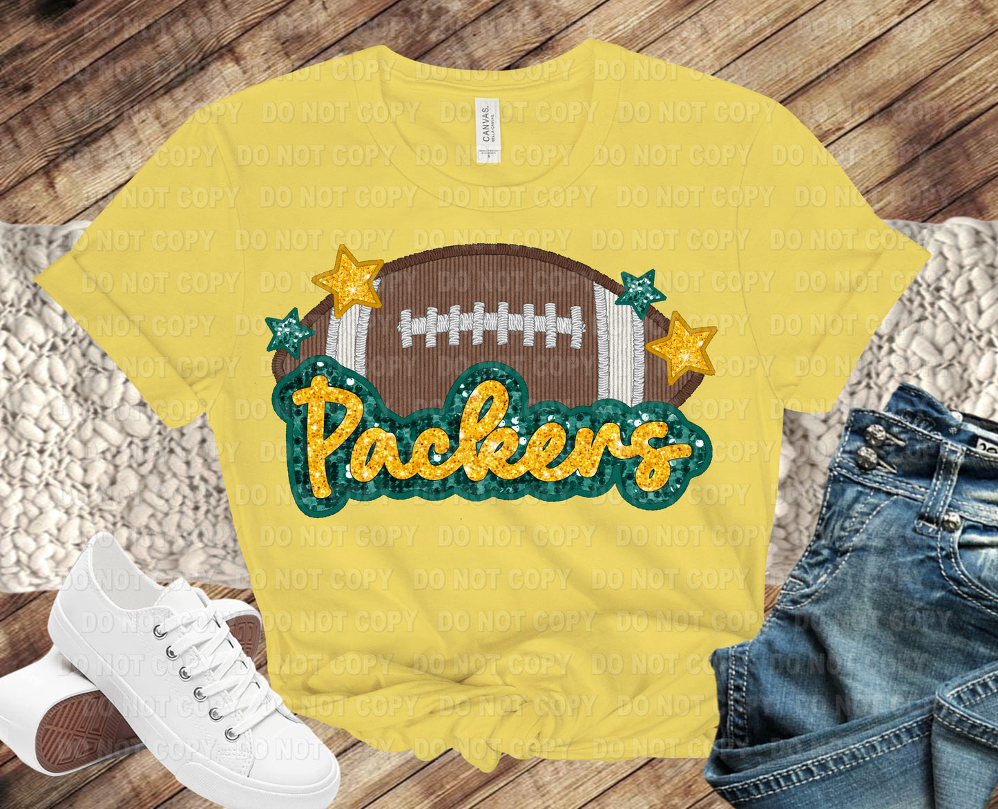 Game Day t-shirt -Faux Embroidery