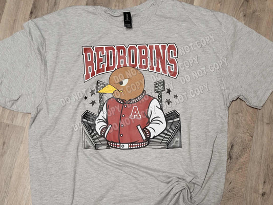 Red Robins Letterman T-shirt
