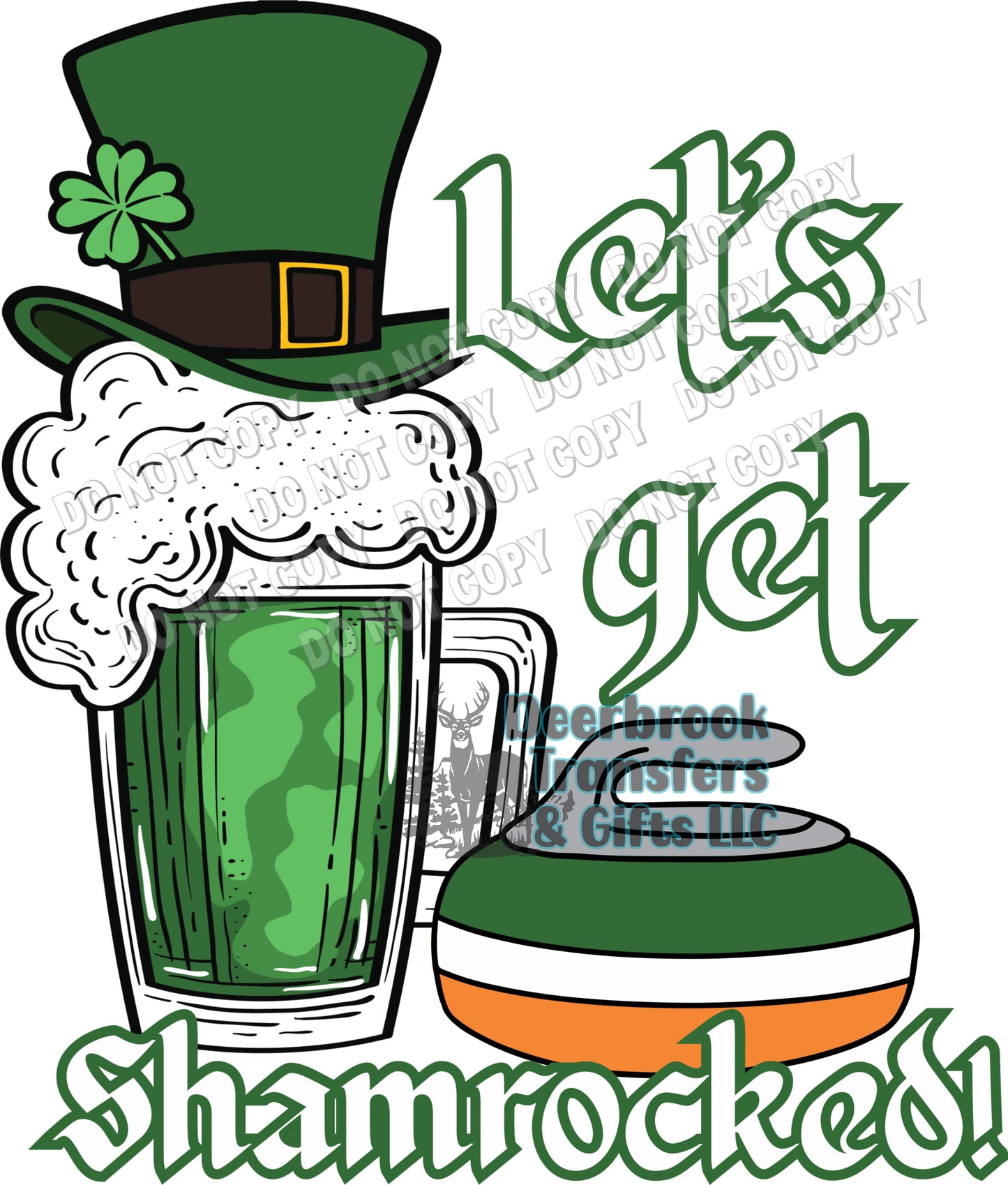 Let's get Shamrocked (Curling) DTF Transfer