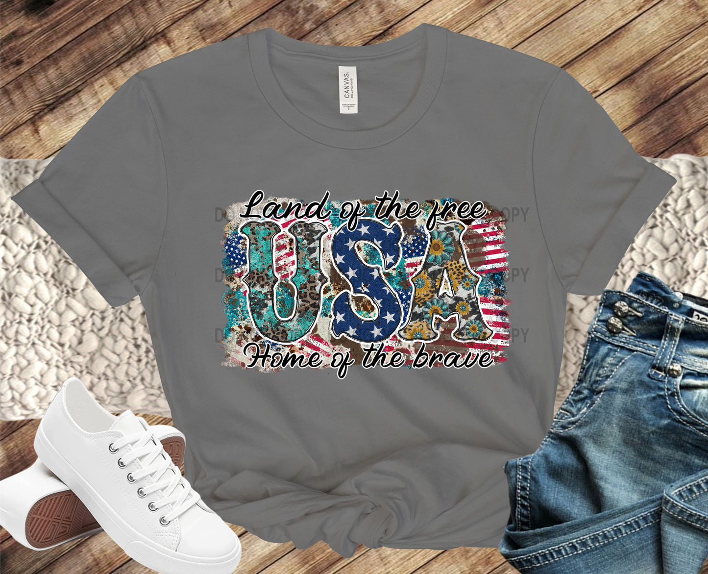 USA Land of the free because of the brave transfer