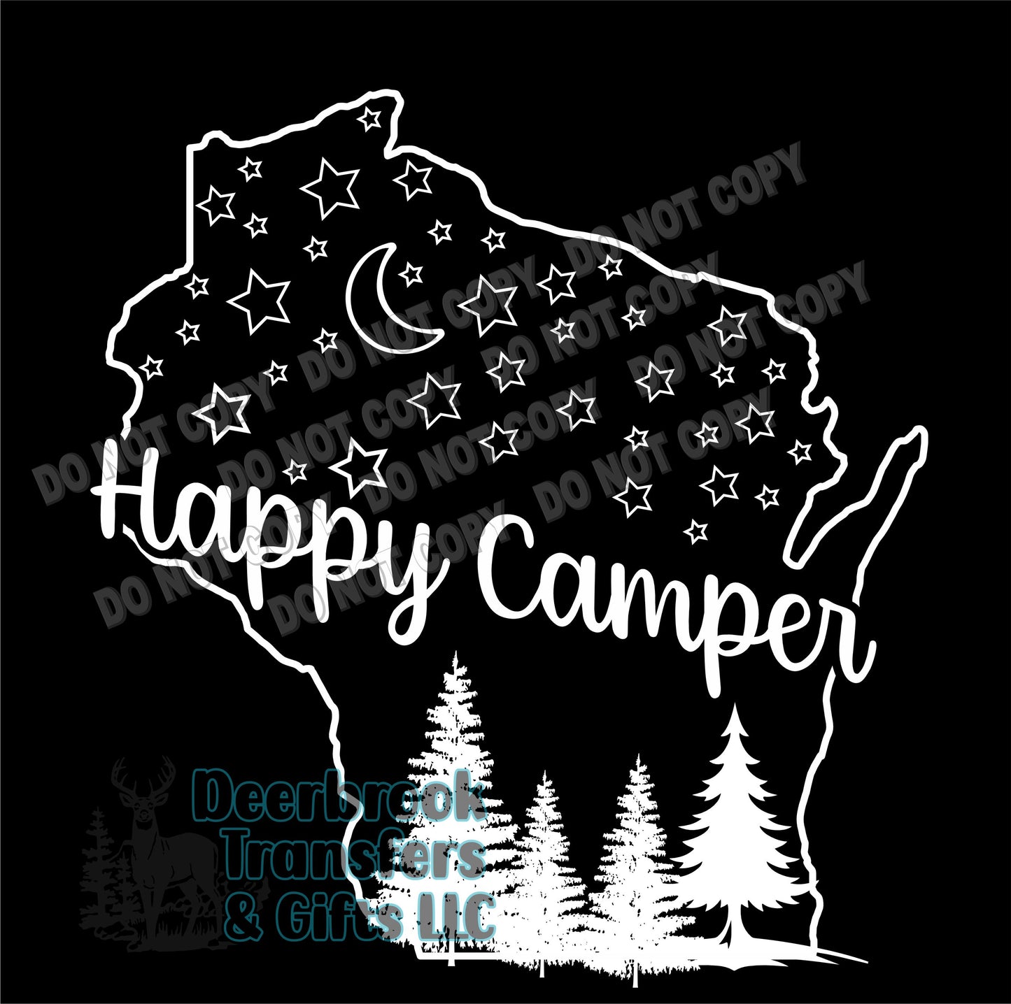 Wisconsin Happy Camper transfer