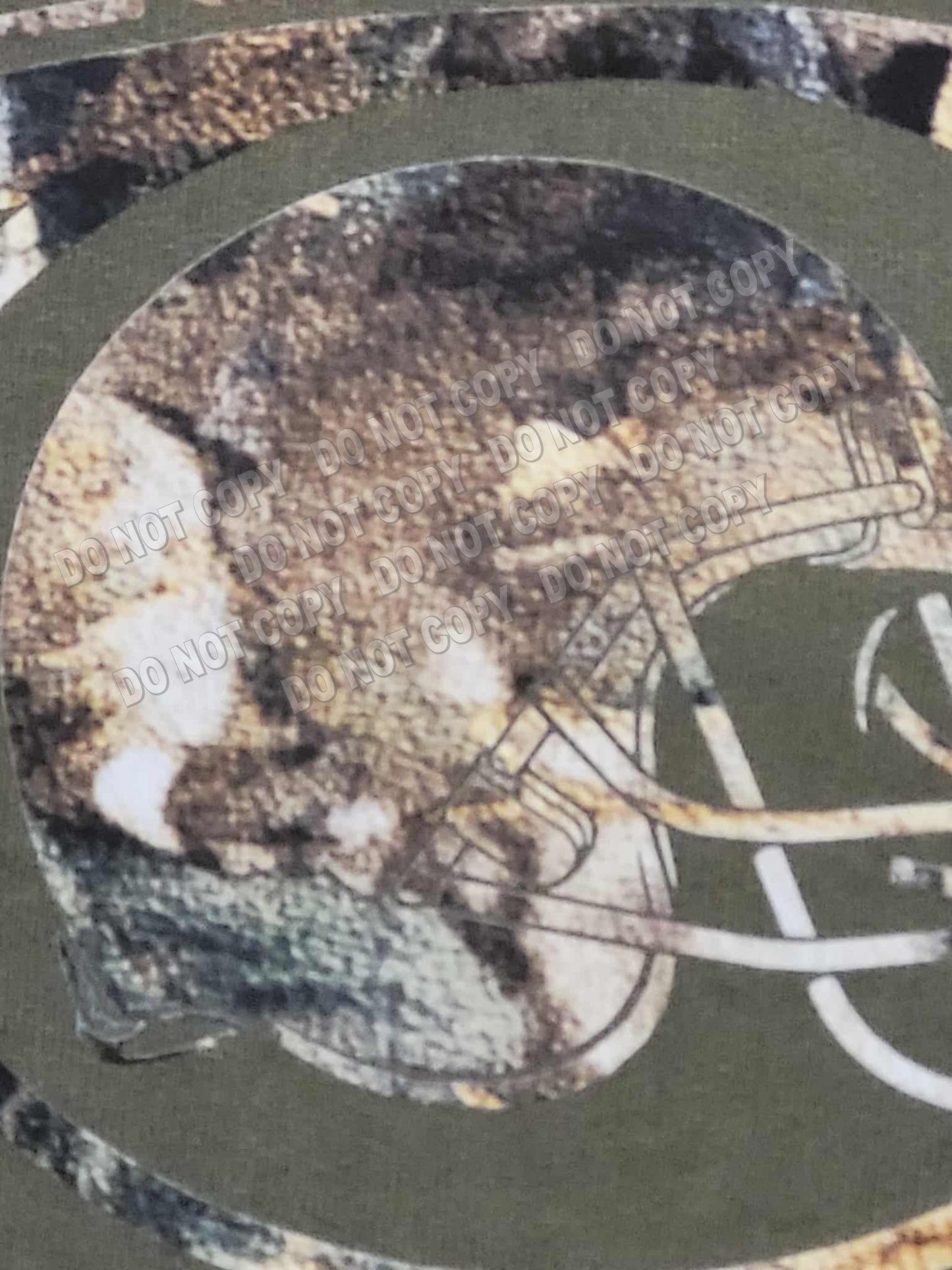Chenille look camo design