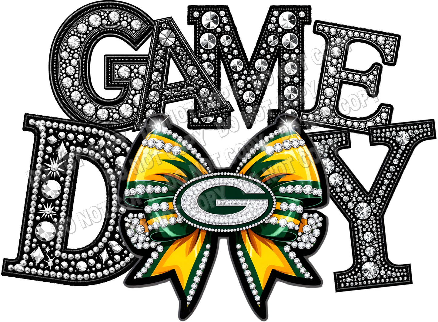 Game Day t-shirt - bow dark green