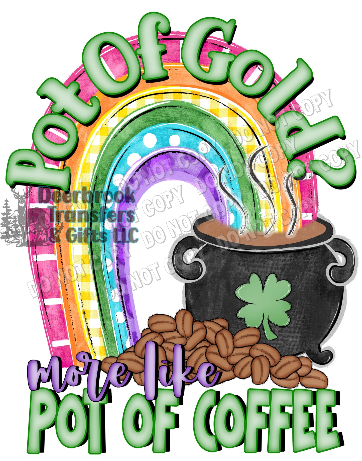 Pot O'coffee DTF Transfer