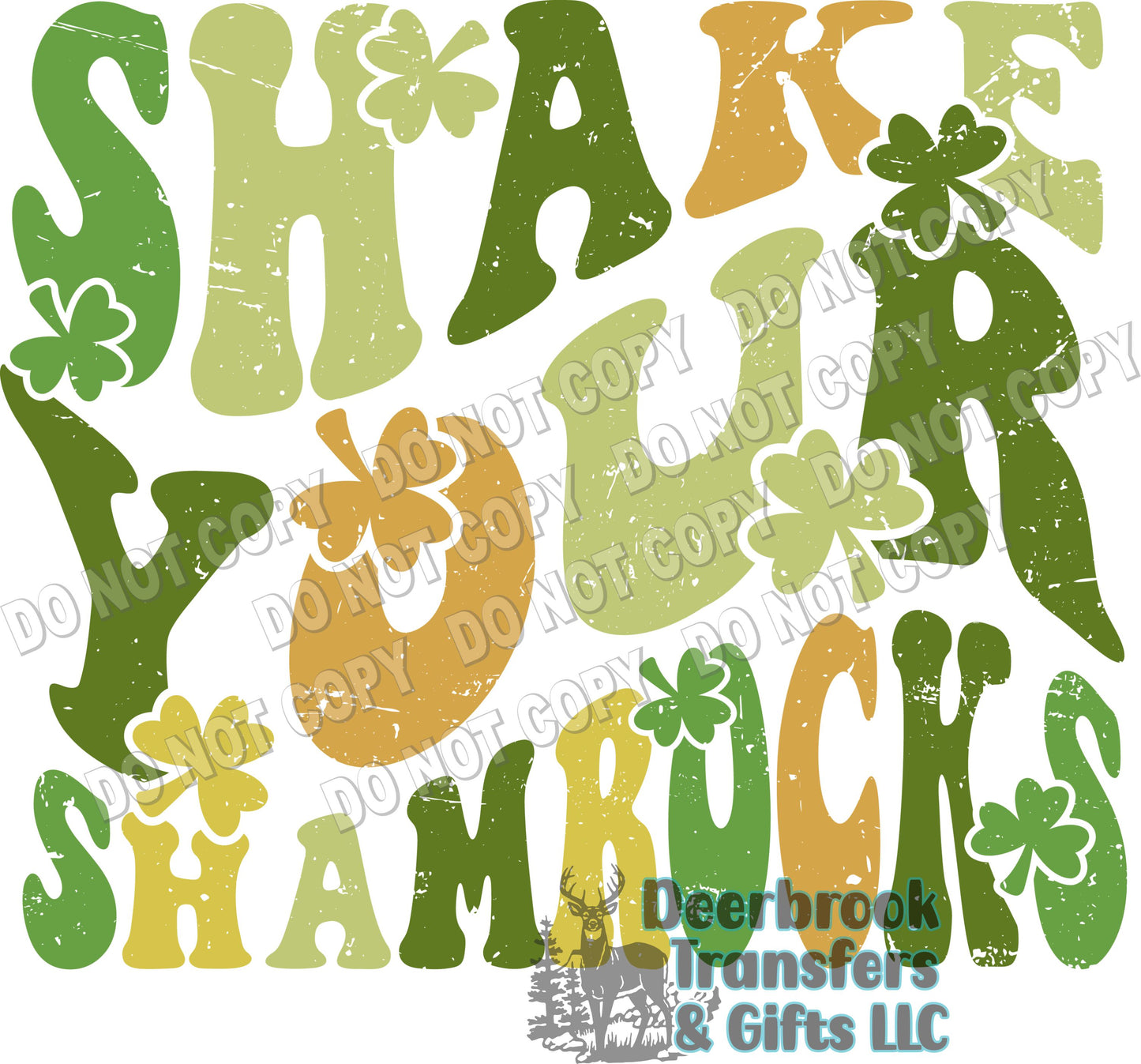 Shake your Shamrocks DTF Transfer