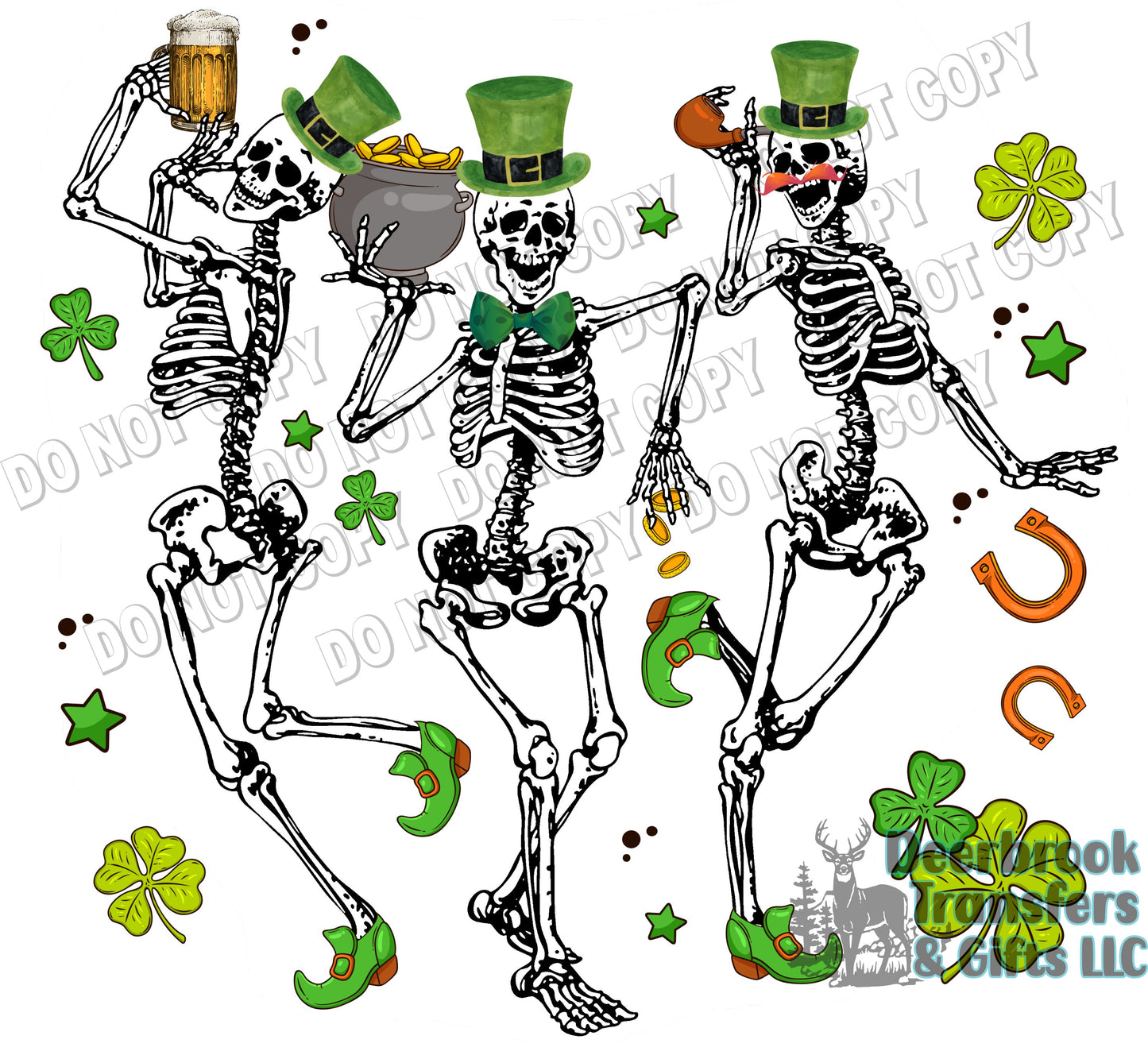 Skeletons DTF Transfer