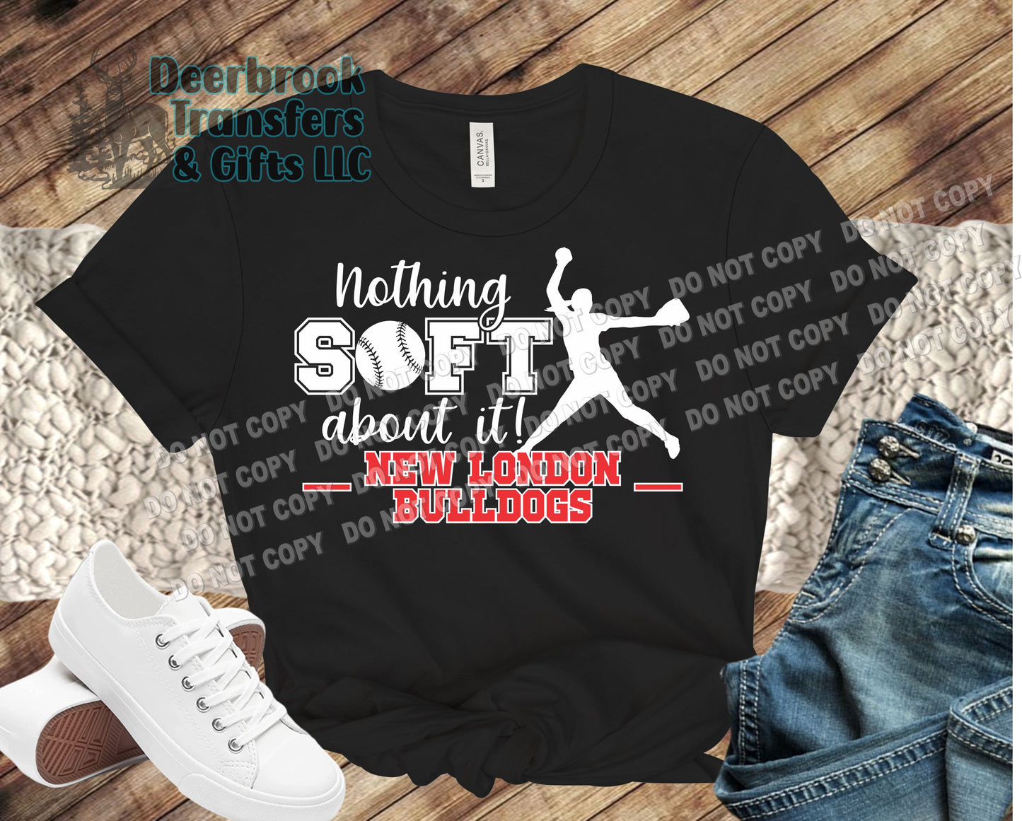 New London Bulldogs Nothing soft about it shirt