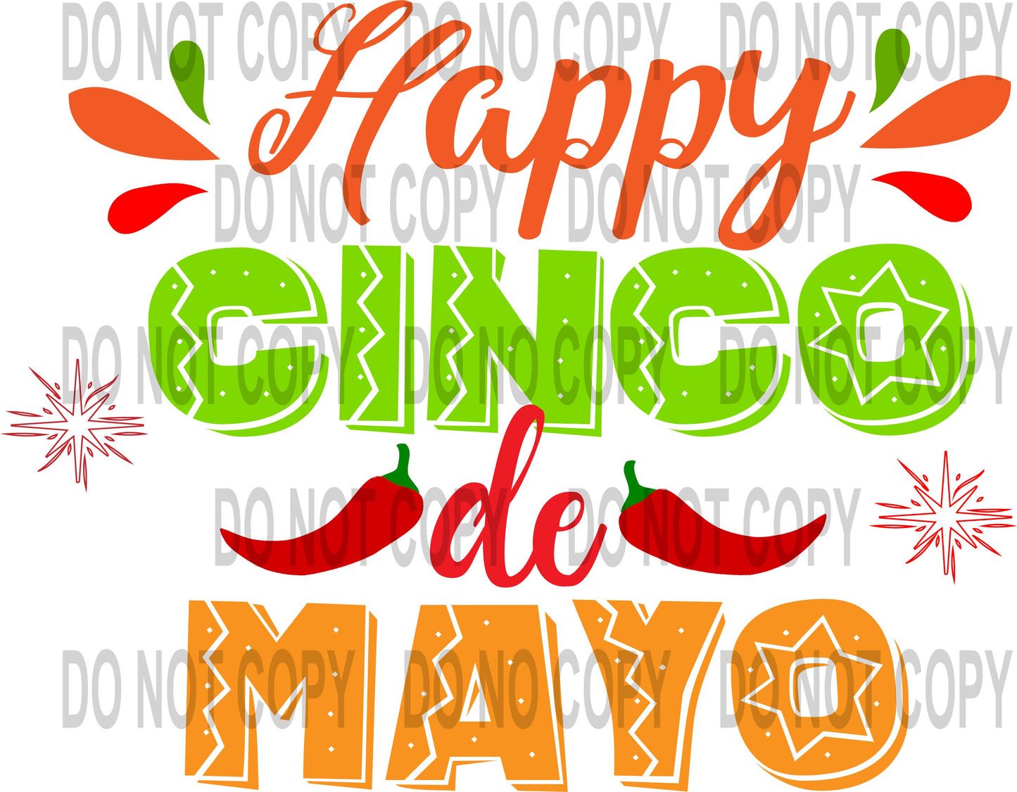 Happy Cinco De Mayo transfer
