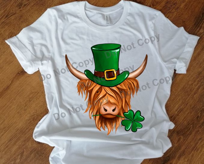 Irish highland cow transfer