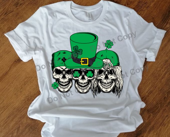 Irish skulls transfer