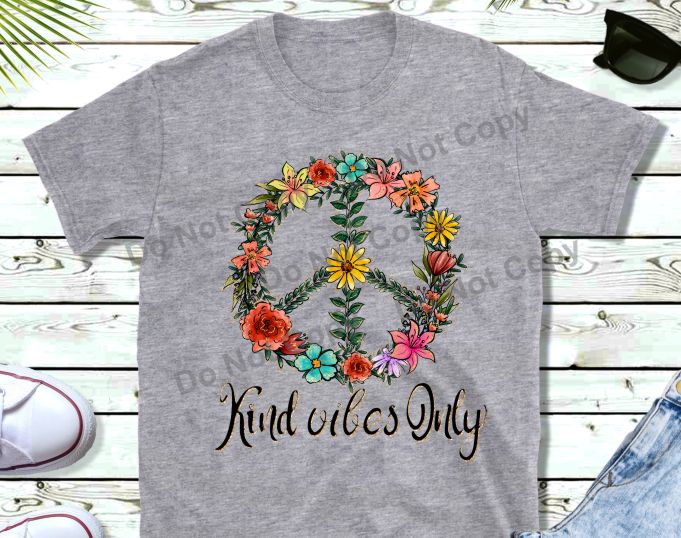 Kind vibes peace sign transfer
