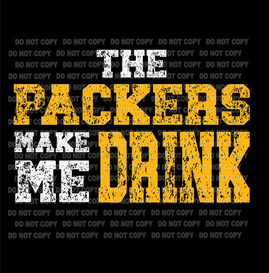 The packers make me drink transfer