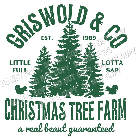 Griswold tree farm DTF transfer