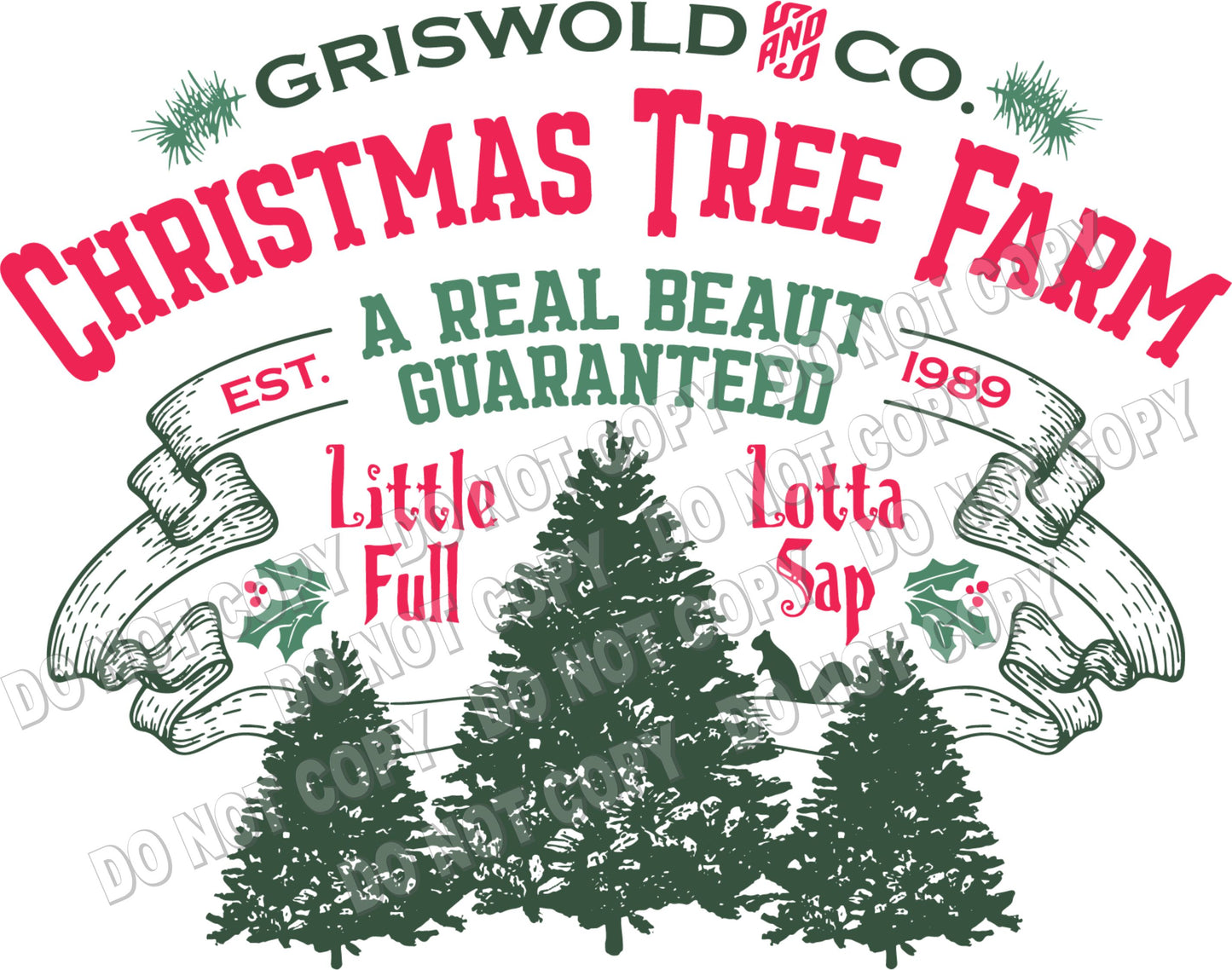 Griswold tree farm DTF transfer