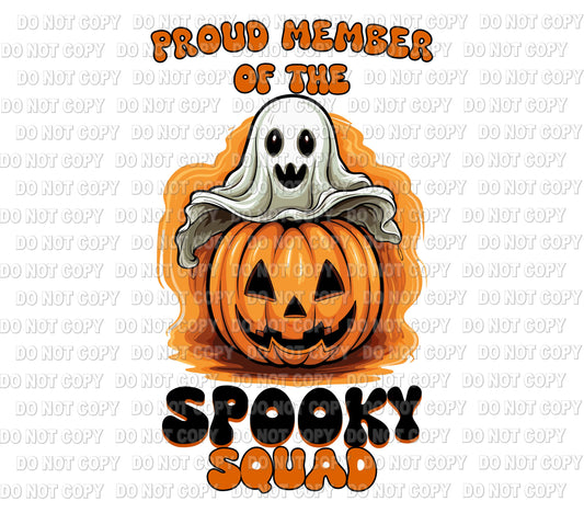 Proud member of the spooky squad Transfer