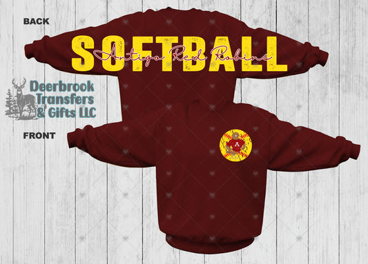 Wingspan Antigo Red RobinsSoftball Crew Neck