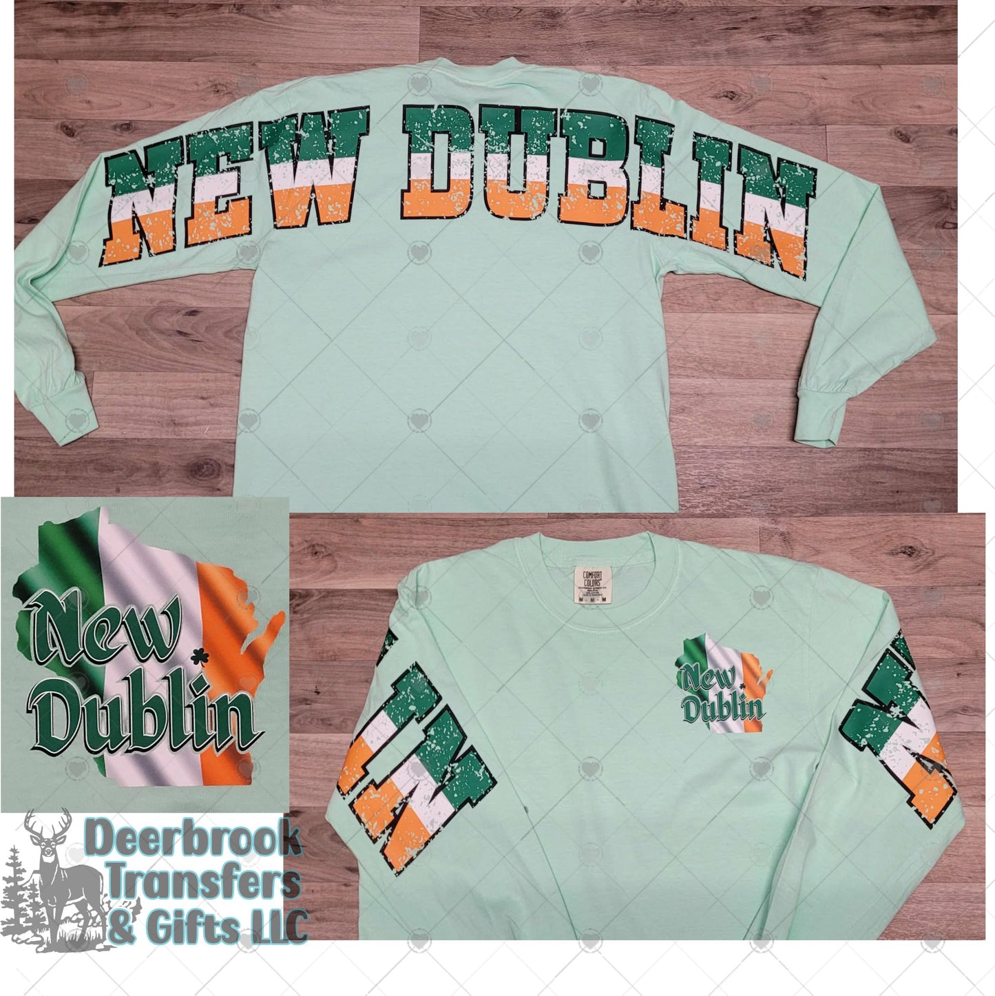New Dublin Wingspan Comfort Colors Long Sleeve T=shirt