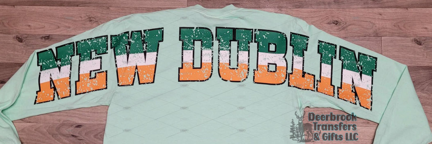 New Dublin Wingspan Comfort Colors Long Sleeve T=shirt