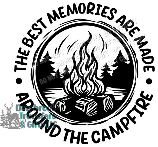 The best memories are made around the campfire transfer