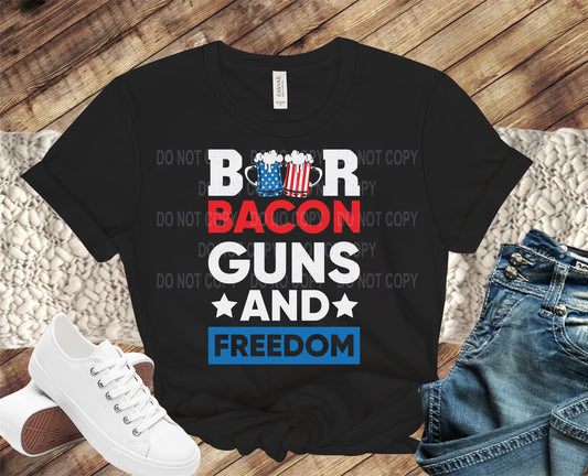 Beer Bacon Guns and Freedom transfer