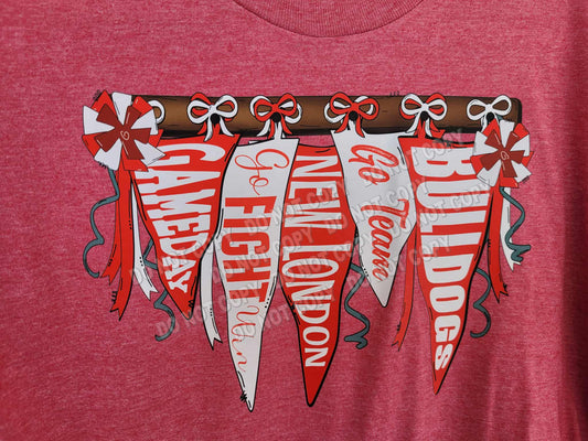 Bulldog pennants t-shirt