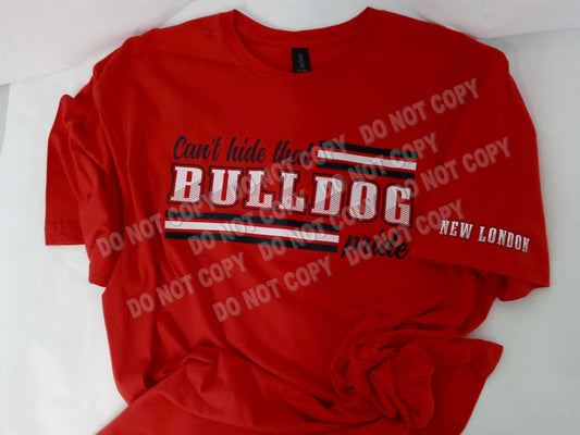 Can't hide that New London Bulldog Pride shirt