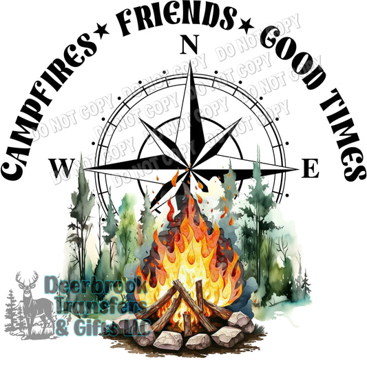 Campfires- Friends -Good Times transfer