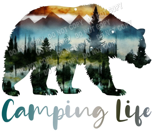 Camping life bear