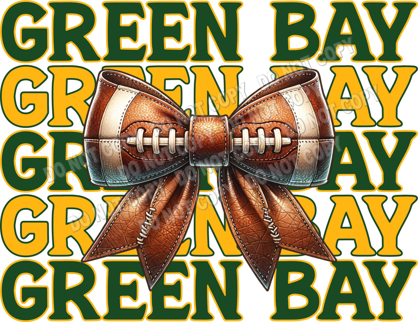 Green Bay Bow green/gold