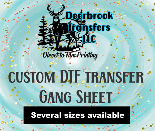 Custom gang sheet transfers