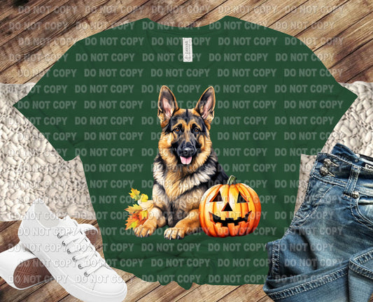 Halloween German Shepard transfer