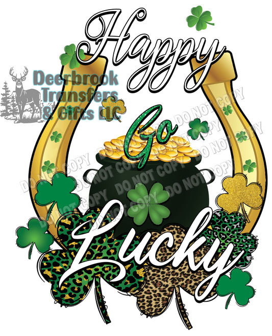 Happy go Lucky  DTF Transfer