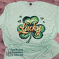 Lucky Shamrock Thick paint look design