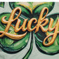 Lucky Shamrock Thick paint look design