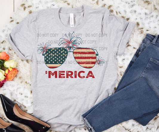 Merica sunglasses transfer