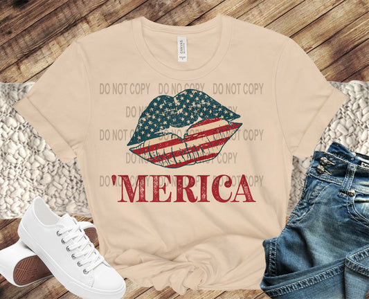 Merica lips transfer