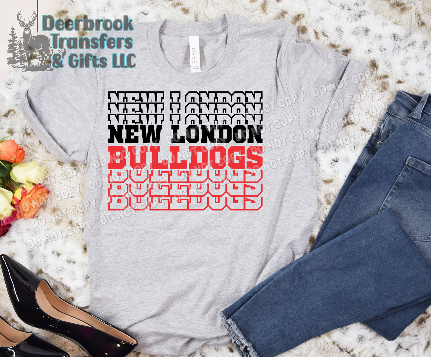 Stacked New London Bulldogs shirt