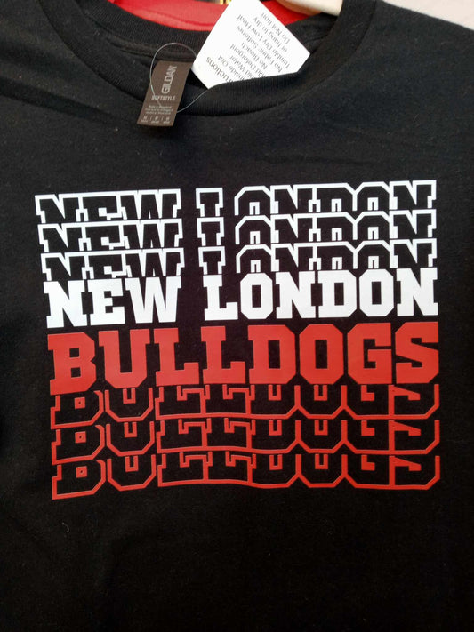 Stacked New London Bulldogs shirt
