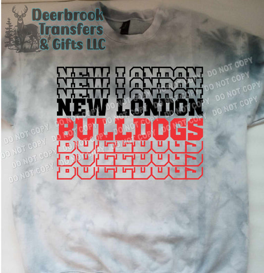 Stacked New London Bulldogs shirt