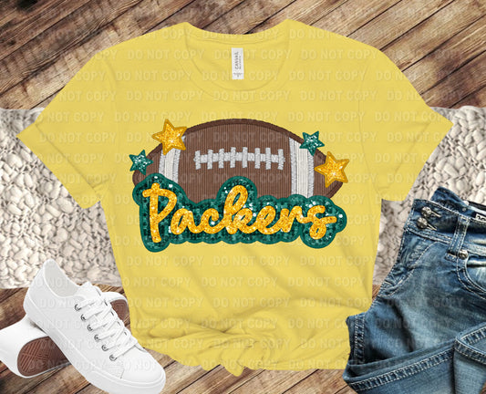 Game Day t-shirt -Faux Embroidery