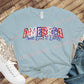 America, Sweet land of Liberty Faux embroidery effect transfer