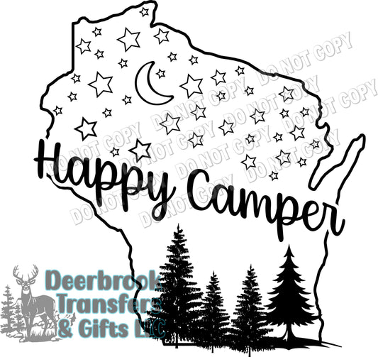 Wisconsin Happy Camper transfer