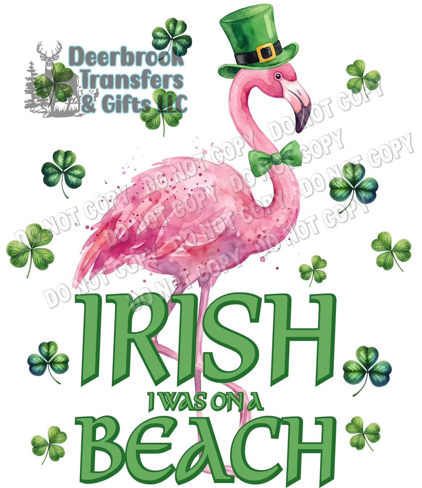 Irish I was on a beach DTF Transfer