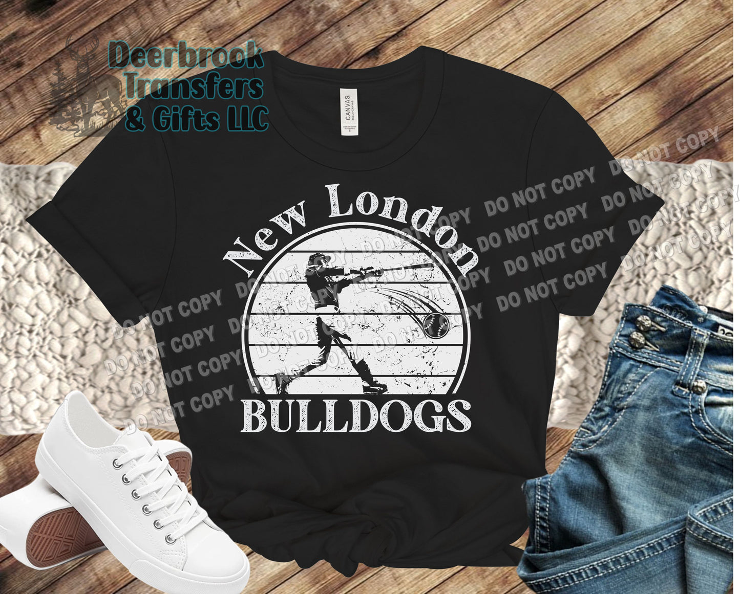 New London Bulldogs Baseball shirt